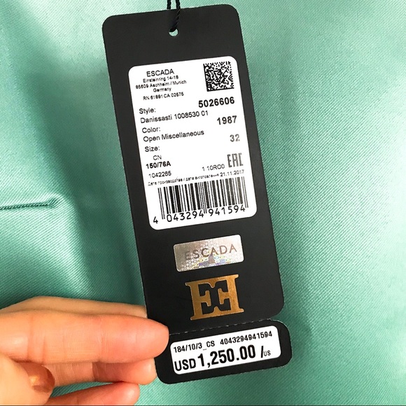 👗 ESCADA OMBRE GREEN SLEEVELESS MINI DRESS! - Picture 9 of 16